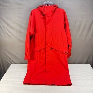 L.L. Bean Gortex Men’s Vibrant Red Hooded Rain Jacket Size Small